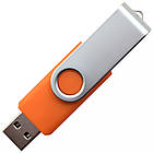 Флеш накопичувач USB 64ГБ ПОМАРАНЧЕВИЙ (під нанесення) 0801-6-64GB | Юсб флешка, фото 6