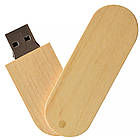 USB-флешнакопичувач під нанесення логотипу (дерев'яний) 32 ГБ бежевий колір (0201-1-32GB), фото 4