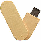 Флеш накопичувач USB 64ГБ ДЕРЕВ'ЯНА (під нанесення) 0201-1-64GB | Юсб флешка, фото 5