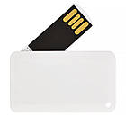 Флеш накопичувач USB 8ГБ у вигляді візитної картки білий під повнокольоровий друк лого під нанесення | Юсб флешка (1031-8GB), фото 4