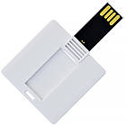Флеш накопичувач USB 32ГБ у вигляді візитної картки КВАДРАТНА білий колір під повнокольоровий друк лого під нанесення | Юсб флешка, фото 3