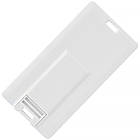 Флеш накопичувач USB 4ГБ у вигляді візитної картки МІНІ білий колір під повнокольоровий друк лого під нанесення | Юсб флешка, фото 5
