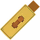 USB флешка ЗОЛОТИЙ злиток міні під гравіювання лого 8ГБ золотистий колір (0326-8GB), фото 5