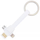 Універсальний USB-кабель 3 в 1 USB-Lightning-MicroUSB-Type C під нанесення логотипу (UC07), фото 4