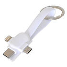 Універсальний USB-кабель 3 в 1 USB-Lightning-MicroUSB-Type C під нанесення логотипу (UC07), фото 5
