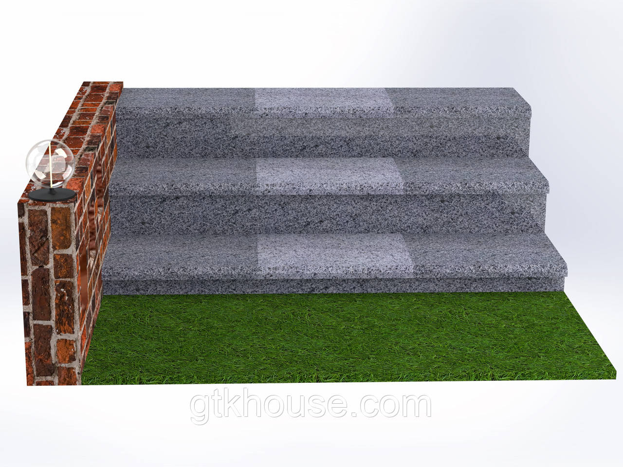 Плитка гранітна для ступенів Покостовская (Розмір - 300×400×30), фото 1