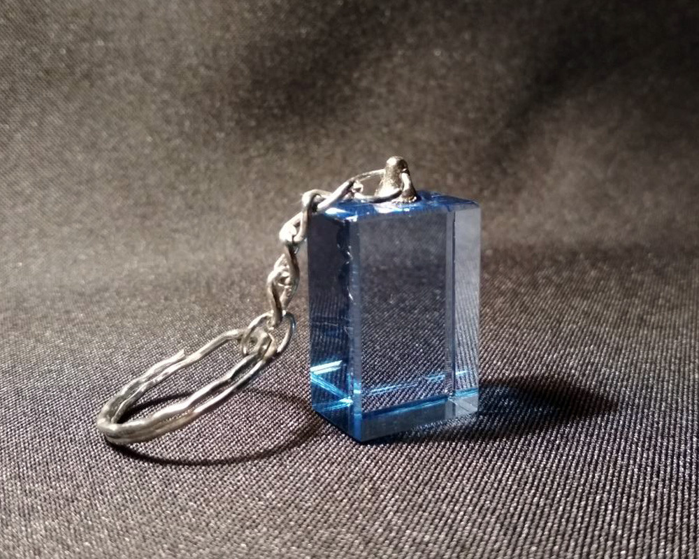 Брелок Прямокутний, синій, фото 1