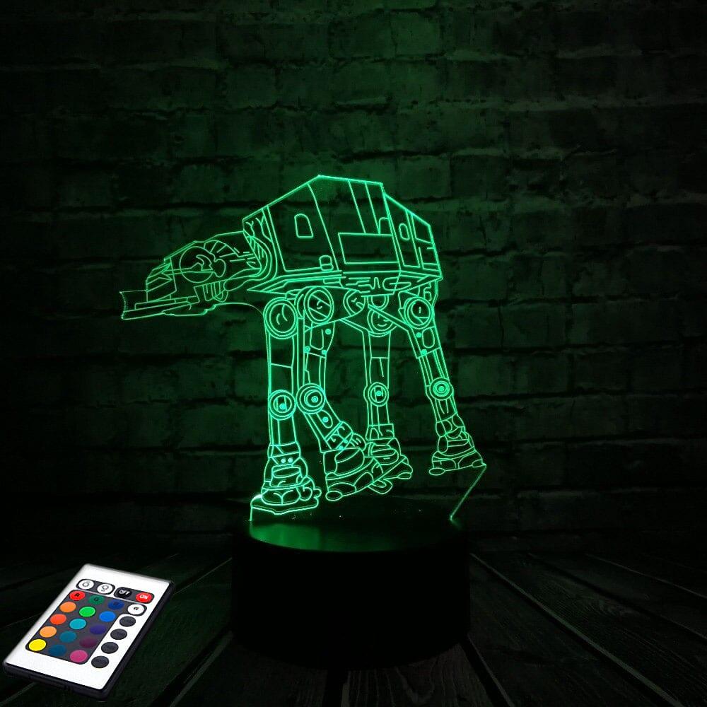 3D-світильник з пультом і акумулятором 3D Lamp AT-AT (LP-2896)