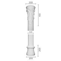 Колонна из гипса, гипсовая колонна ка-108 (1/2)