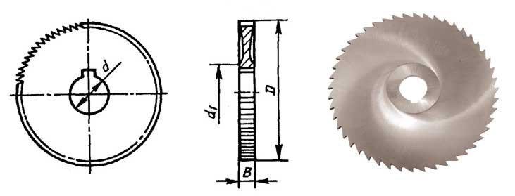 Фреза отрезная 50х1,6х13 z72 Р18 тип 1 (Киржач)