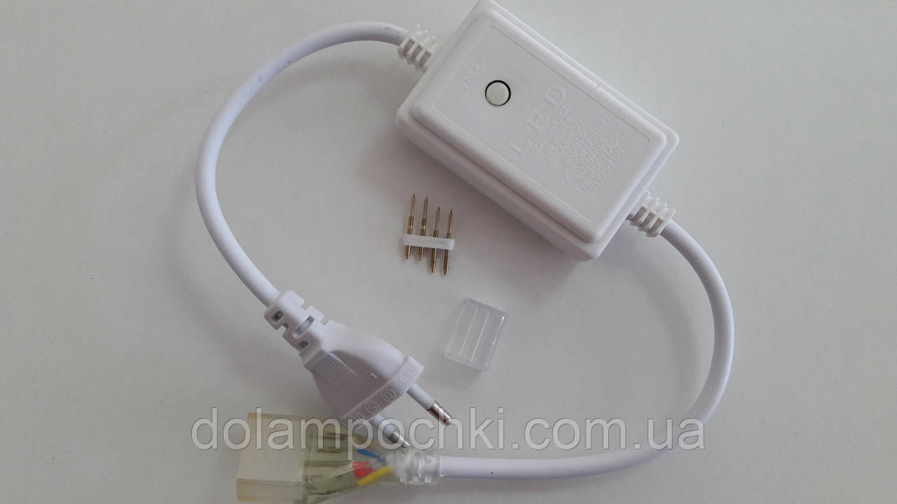 Адаптер живлення для RGB світлодіодним стрічки 10mm + конектор 4 pin 220V 60-5050, фото 1