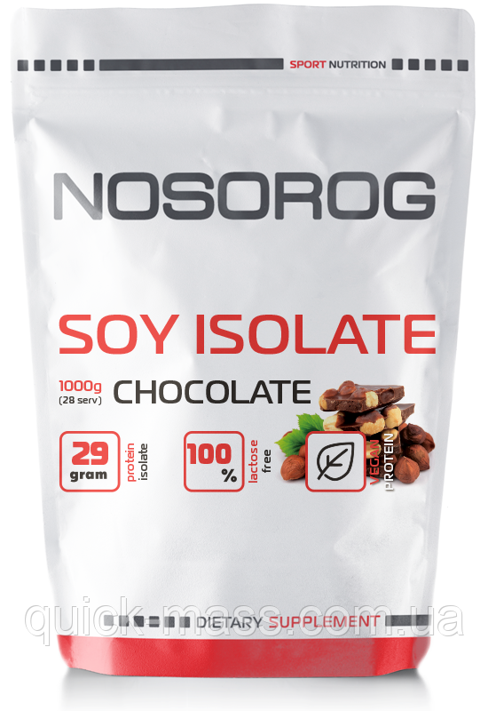 Веганський протеїн Nosorog Nutrition Soy Protein Isolate 1kg
