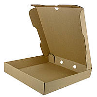 Коробка для пиццы, 50 см коричневая (бурая, крафт), 500х500х40мм (минимальный заказ 50шт)