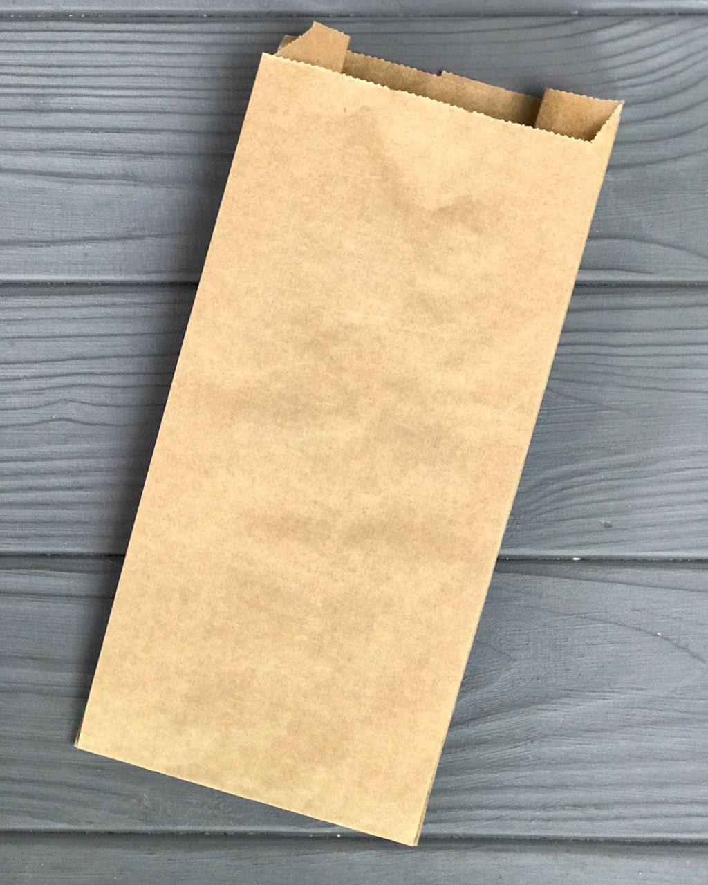 Пакет саше коричневий 230х100х40 мм 60гр/м2 (максимальна жиростійкість) 10Ф, фото 1