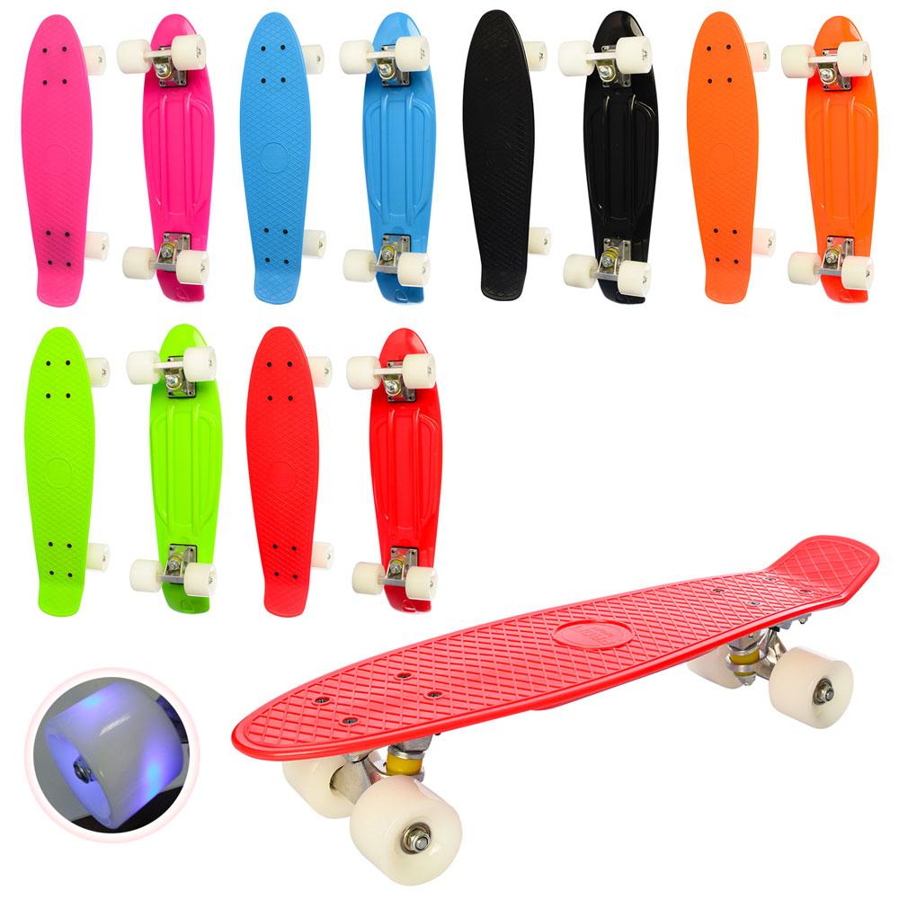 Скейт Пенні Борд зі світними колесами (MS 0848-7) 22 дюйма