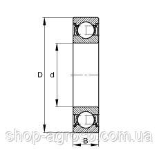 Підшипник BBC 6206-2RS/P6, 6-180206