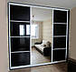Шафа-купе 2200х450, 3 двері (Алекса), фото 2
