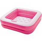 Дитячий надувний басейн 85Х85х23 см, рожевий, фото 3