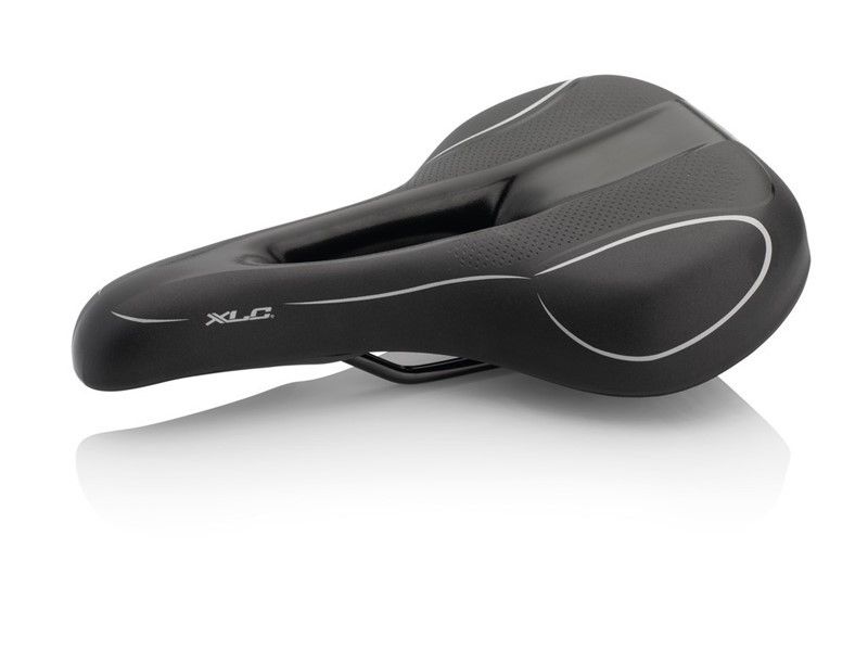 Сідло для велосипеда XLC SA-T08 Trekking Traveller II, чоловіче, 277x178мм, чорне, 520гр.
