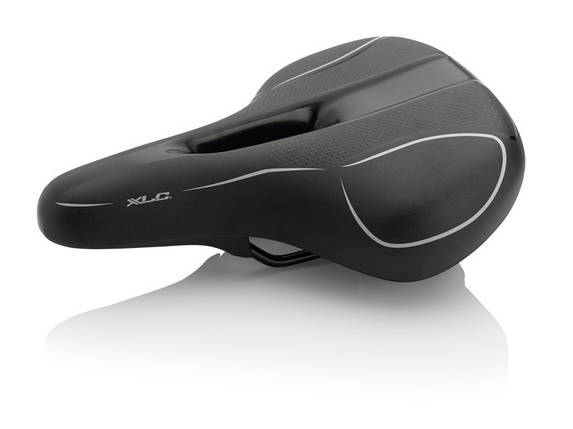 Сідло для велосипеда XLC SA-T10 City/Urban, чорне, чоловіче, 275x210mm, 710гр., фото 1