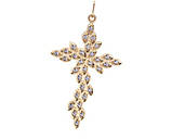 Хрест срібний Листя, фото 6