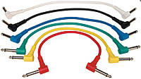 ROCKCABLE RCL30011 D5 Инструментальный патч-кабель для гитарных педалей, 6 штук в наборе