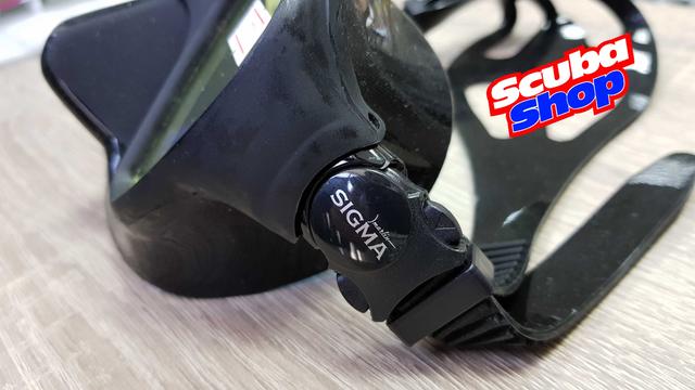 Маска для підводного полювання Marlin Sigma Black з просвітленими склом