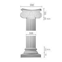 Колонна из гипса, гипсовая колонна ка-92 (1/2)