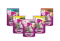 Whiskas пауч з куркою в соусі (для дорослих кішок 1+) 100 г х 24 шт в упаковці. В наявності 12 видів