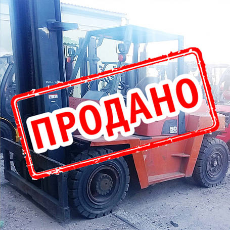 Дизельний японський вилочний навантажувач Nissan FD50PQ б/у, фото 2