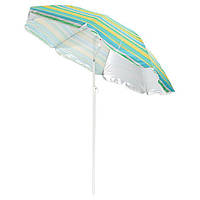 Пляжный зонт с наклоном 180см, солнцезащитный зонт с креплением спиц Ромашка и УФ защитой