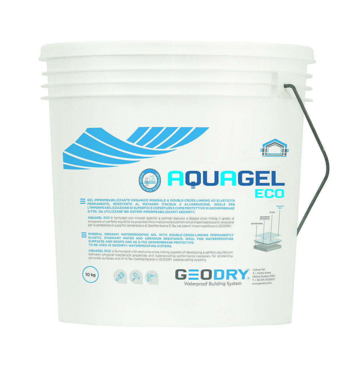 Минеральный водонепроницаемый гель AQUAGEL ECO, 20кг