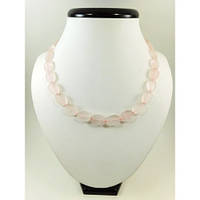 Ожерелье из Розового кварца Изысканное ожерелье из натурального камня, красивое ожерелье
