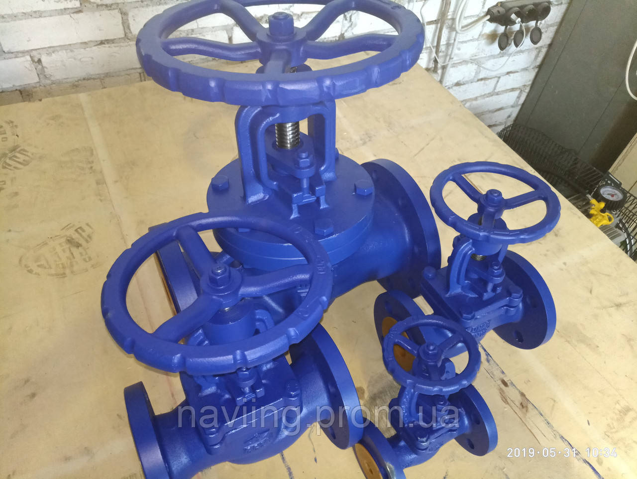 Вентиль (клапан) DN50 PN16 T: -10...+200 C чавунний запірний фланцевий ...