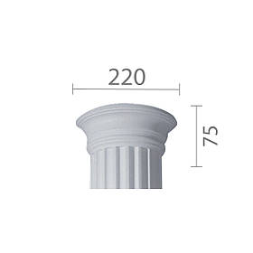 Капітель з гіпсу, гіпсова капітель кп-5 (1/2)