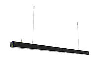 Диммируемый линейный светодиодный светильник X-LED 70 Вт, управляемый пультом, черный.