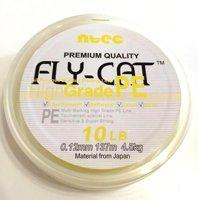 Шнур плетений NTEC Fly-Cat Fluro Yellow 137м, 0.10 мм, 2.7 кг