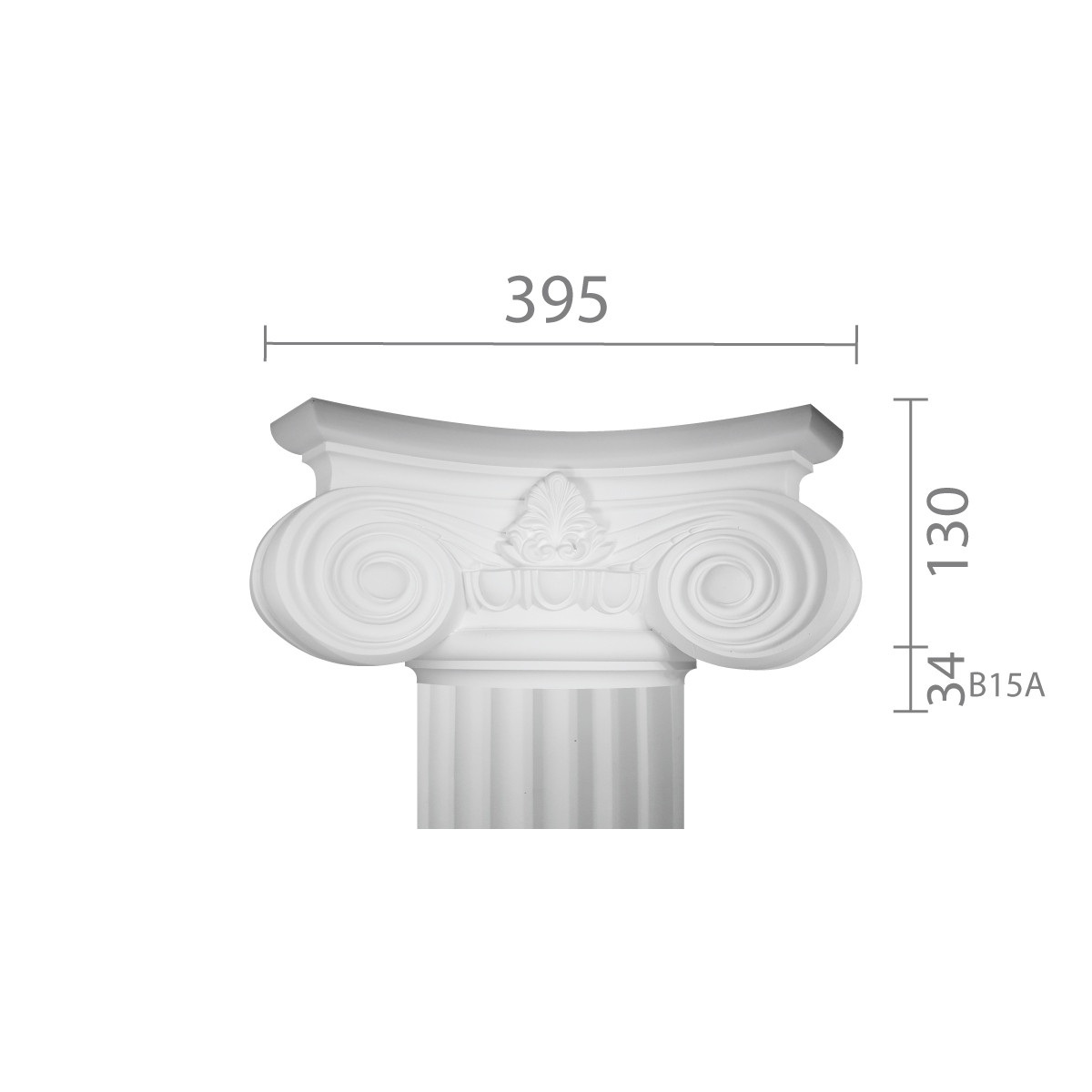 Капітель з гіпсу, гіпсова капітель кп-15 c ст. 15а (1/2)
