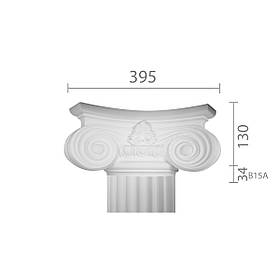 Капітель з гіпсу, гіпсова капітель кп-15 c ст. 15а (1/2)