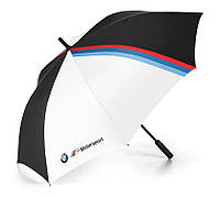 Оригинальный зонт-трость BMW M Motorsport Umbrella, Black / White.