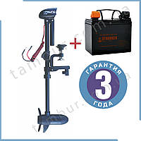 Лодковий електромотор для тролінгу 50735 Електромотор Haswing W-20 20lbs + гель Stronger 45Ah