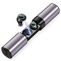 Бездротові Bluetooth-навушники із зарядним кейсом Alitek S2 TWS Stereo Black/Grey