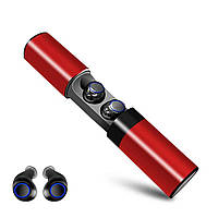 Бездротові Bluetooth навушники Alitek S2 TWS Black/Red