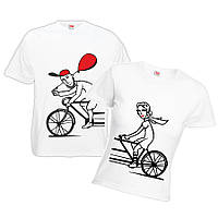 Парная футболка "Велосипед 2"