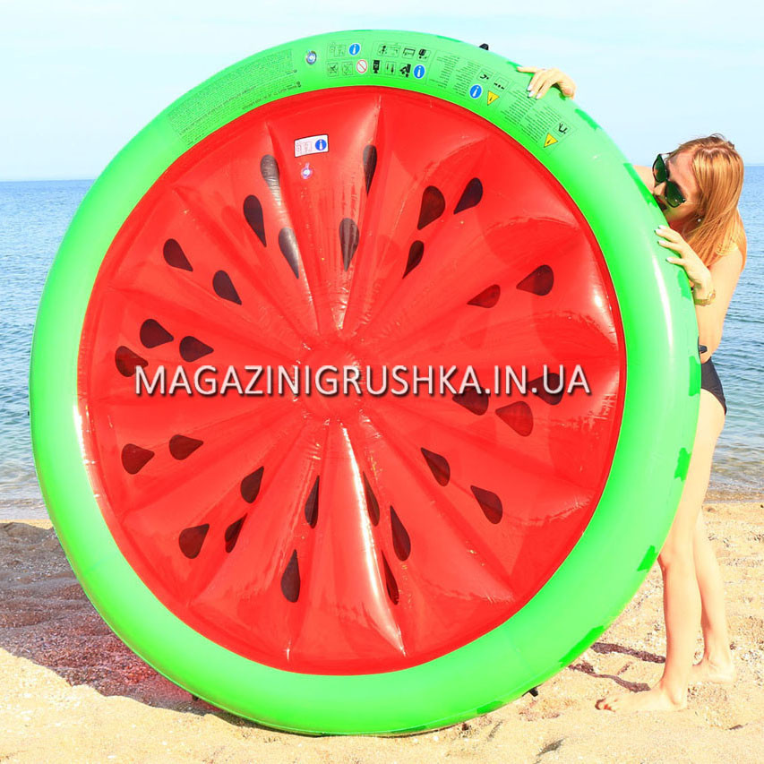 Надувний пліт, матрац для купання Intex 56283 Кавун