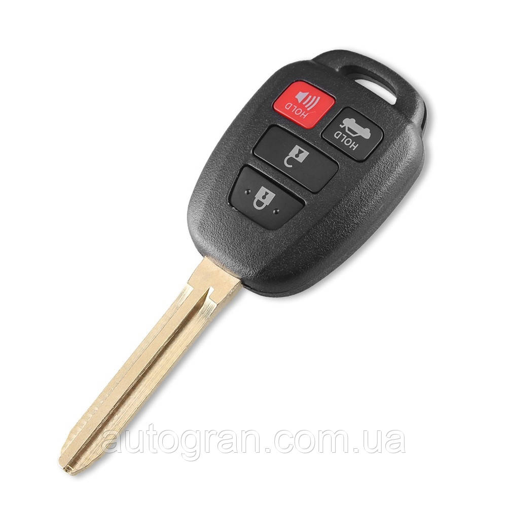 Корпус ключа Toyota Camry v50 Corolla 3+1 кнопки лезо Toy43, фото 1