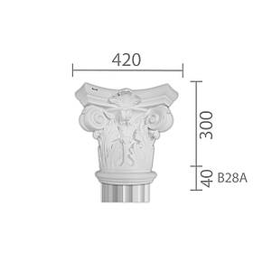 Капітель з гіпсу, гіпсова капітель кп-28 (1/2)