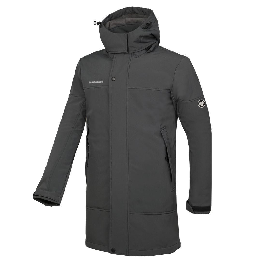 Куртка SoftShell чоловіча подовжена Mammut No1803 L, Сірий