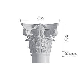 Капітель з гіпсу, гіпсова капітель кп-33 (1/2)