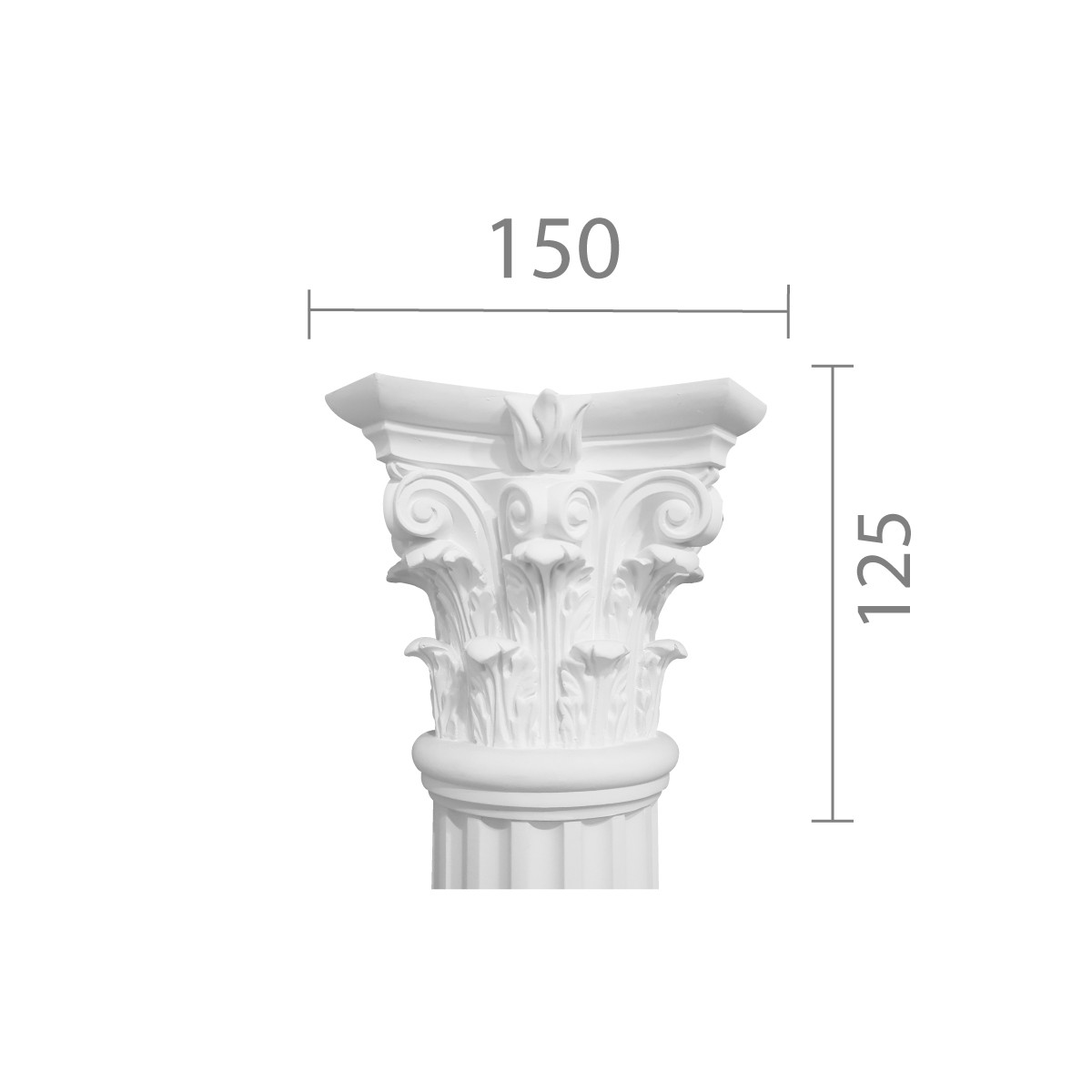 Капітель з гіпсу, гіпсова капітель кп-34 (1/2)